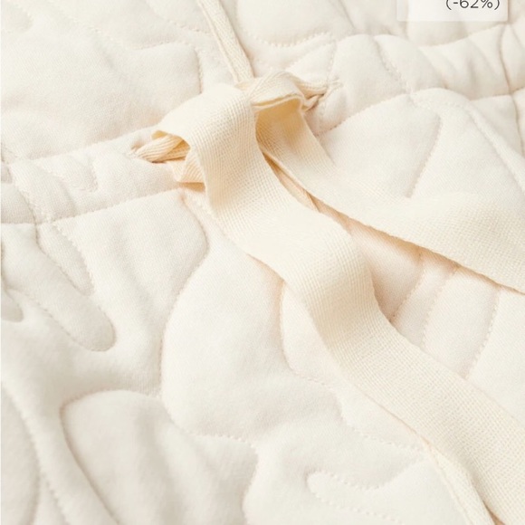 Mango Quilted Cream Tie Jacket NWT - Picture 4 of 9
